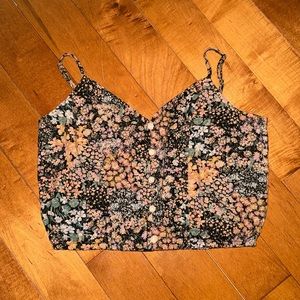 Floral button-down top